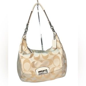 Coach Kristin Signature Canvas and Leather Hobo